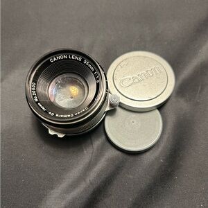 Canon 35mm f/1.8 Black Lens Camera